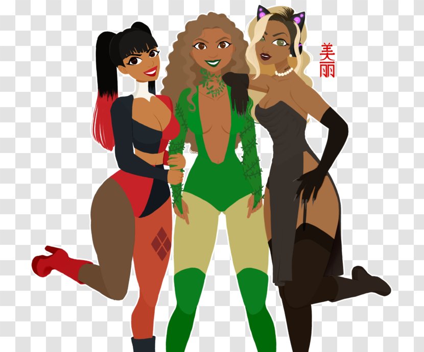 Poison Ivy Harley Quinn Gotham City Sirens Catwoman Drawing - Heart - Holy Transparent PNG
