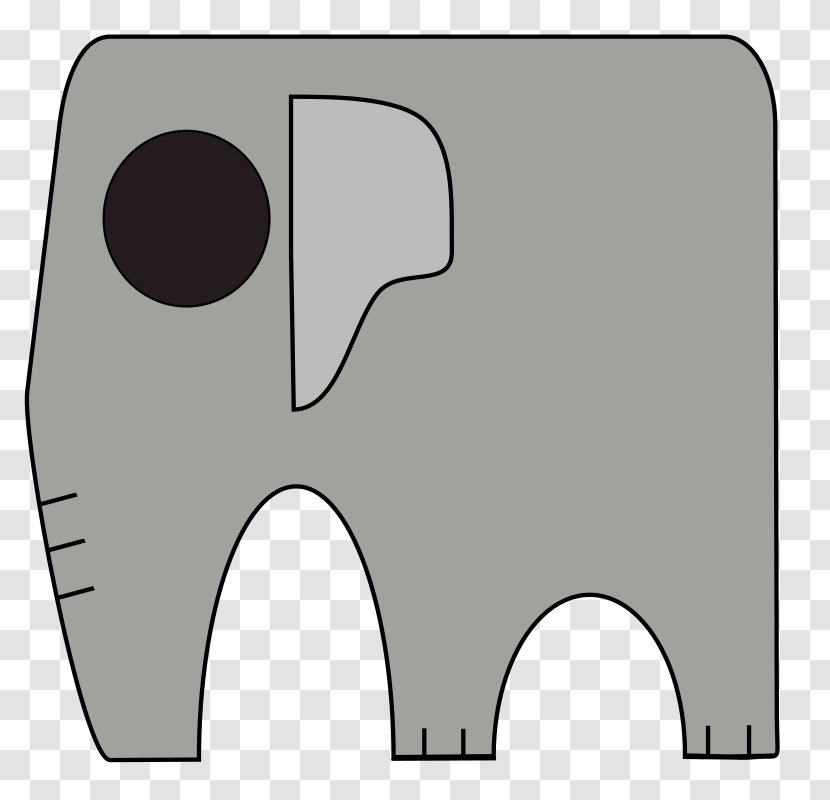 Elephant Clip Art Vector Graphics Illustration Image - Public Domain Transparent PNG