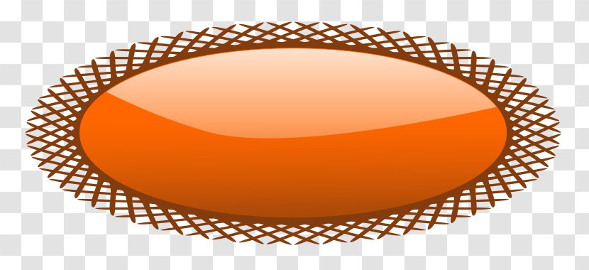 Ellipse Shape Cdr Clip Art - Orange Transparent PNG