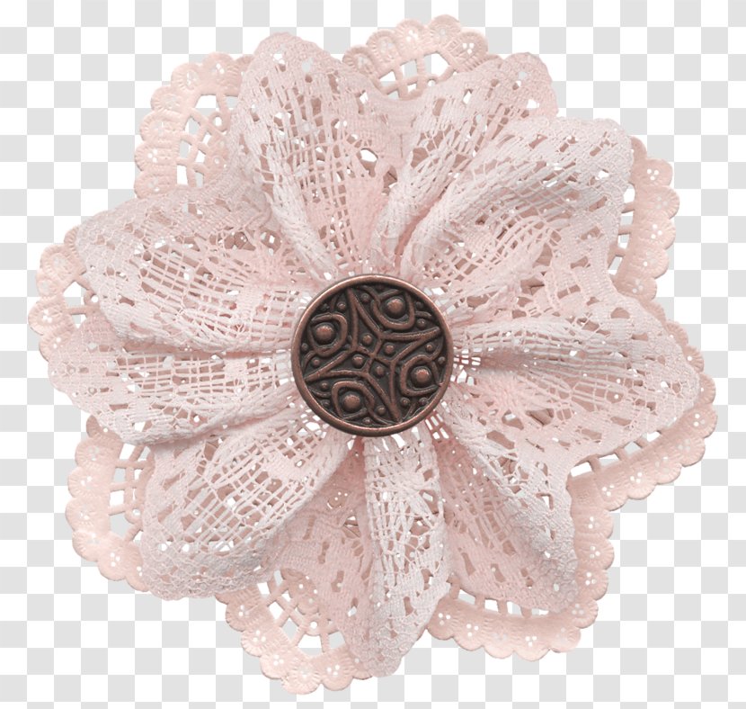 Scrapbooking Paper Ribbon Floral Design Flower - Pink - Crotchet Transparent PNG