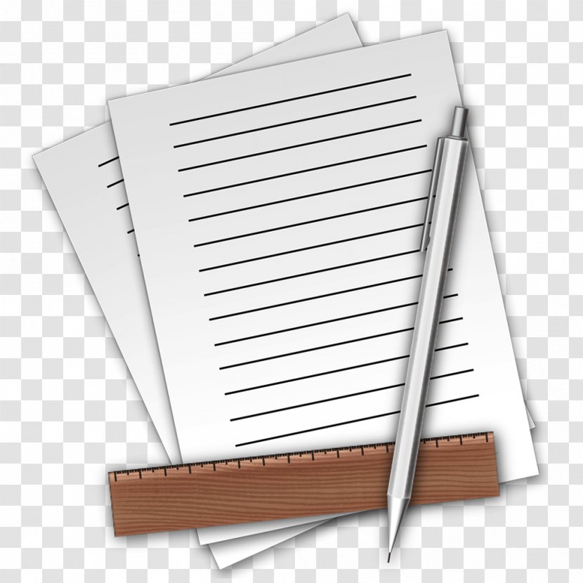 Paper Pages Apple Computer Software - Writing Transparent PNG