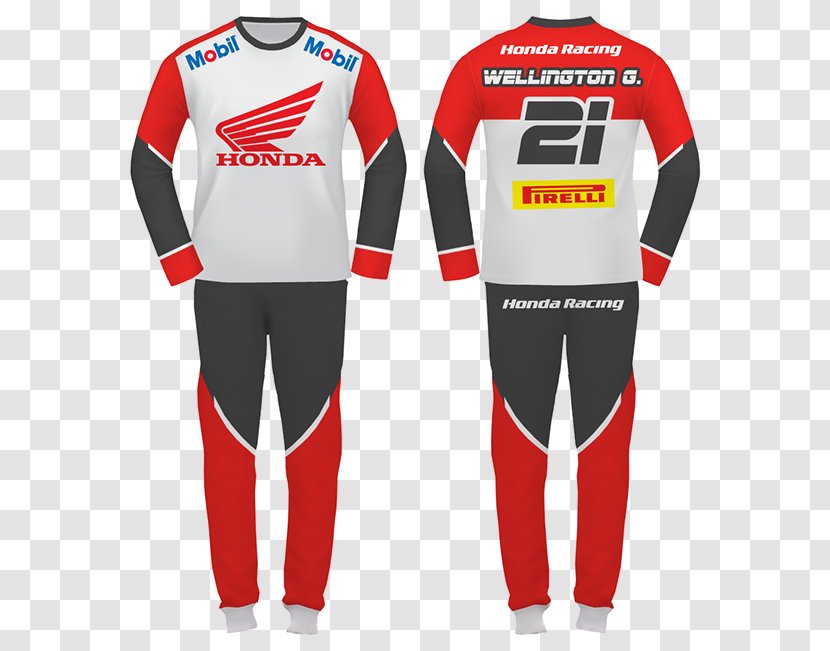 Jersey Honda Uniform T-shirt Motorcycle - Sports Transparent PNG