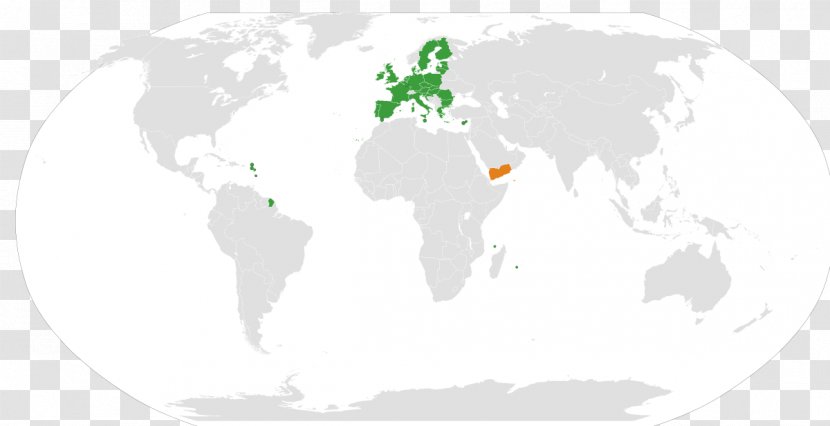 Member State Of The European Union Yemen Commission - Globe Transparent PNG