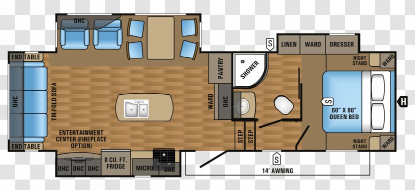 Fifth Wheel Coupling Campervans Jayco, Inc. Caravan Floor Plan - House - Architecture Transparent PNG