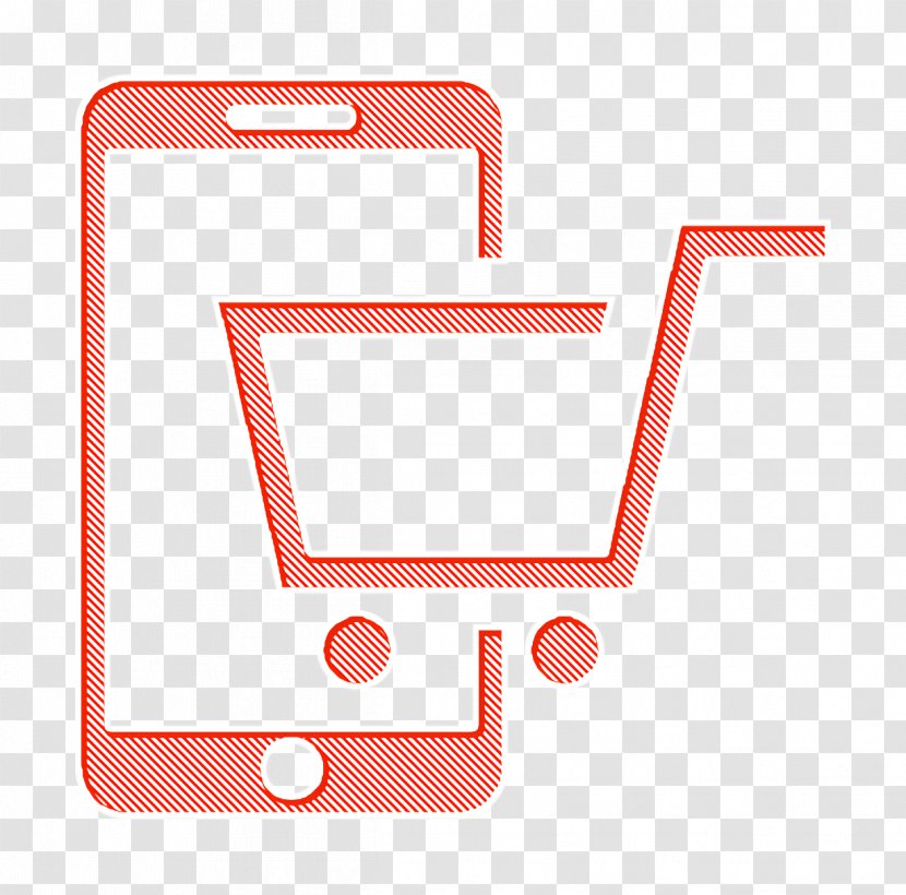 Supermarket Icon Commerce Buying On Smartphone - Phone Icons Transparent PNG