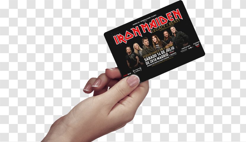 Legacy Of The Beast World Tour Iron Maiden Ticketmaster Concert - Ticket - Estadio Transparent PNG