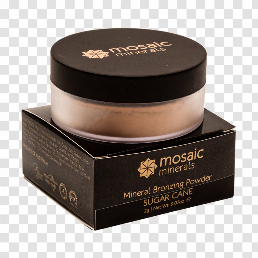 Mineral Cosmetics Face Powder Foundation Cream - Sun Tanning - Sugar Cane Transparent PNG