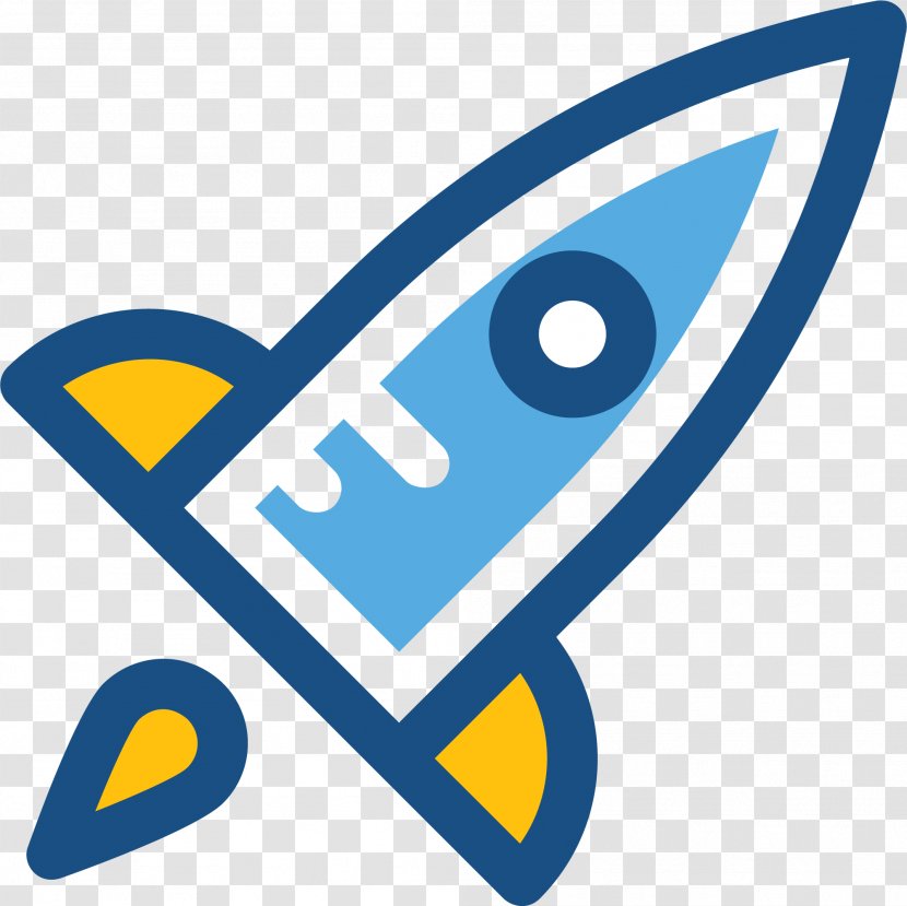 Rocket Download Icon - Area - Blue Transparent PNG