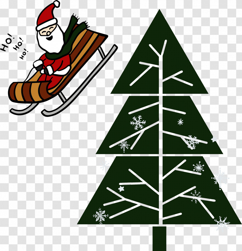 Christmas Tree Santa Transparent PNG