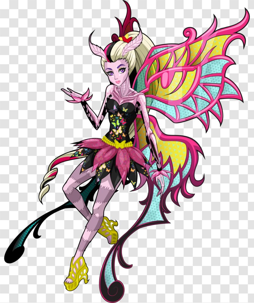 Monster High Doll Ever After Frankie Stein - Pollinator - Raven Transparent PNG