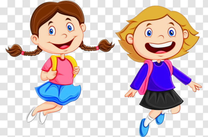 Cartoon Child Fun Playing With Kids Gesture Transparent PNG