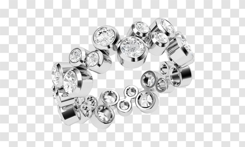 Earring Wedding Ring Engagement Diamond - Metal - Design Transparent PNG