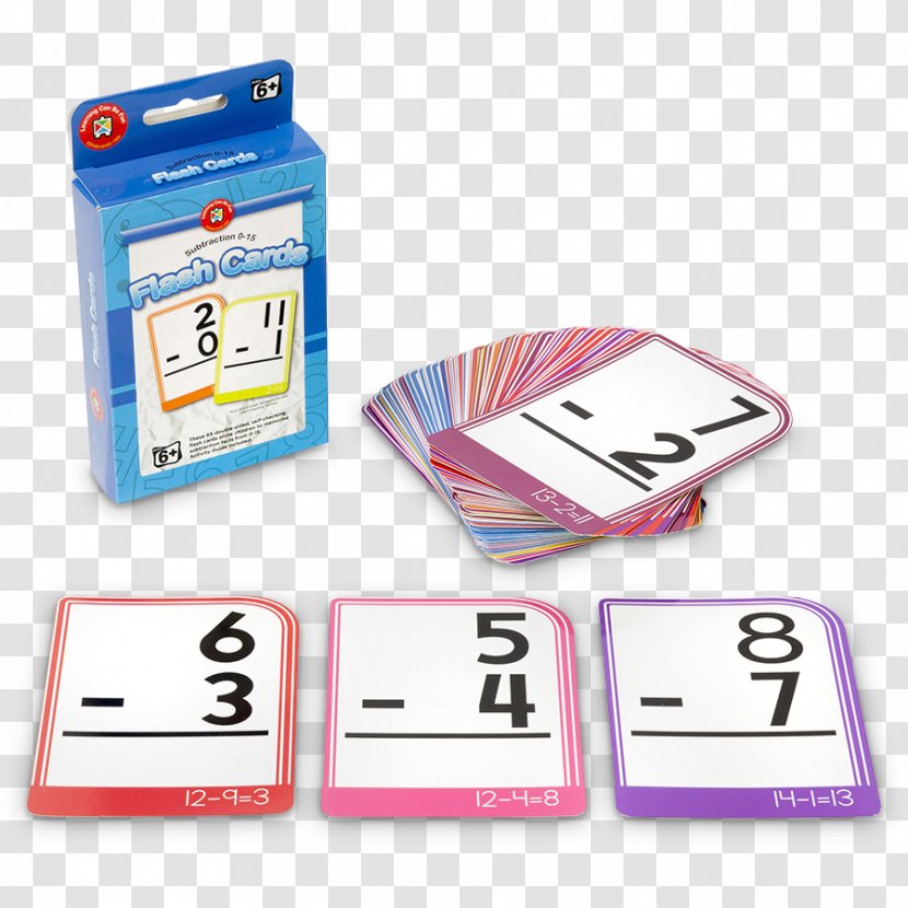Flashcard Learning Information Game School - Subtraction Transparent PNG