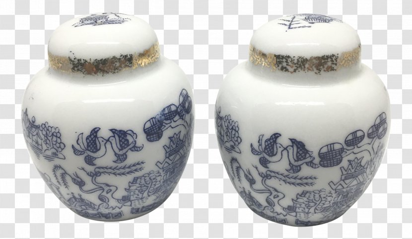 Ceramic Porcelain Cobalt Blue And White Pottery Urn - Artifact Transparent PNG