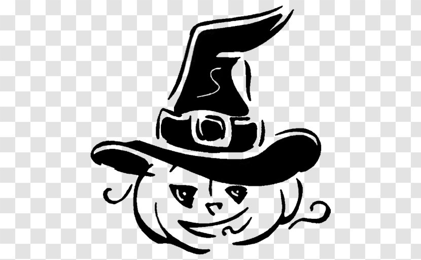 Witchcraft Jack-o'-lantern Clip Art - Broom - Monochrome Transparent PNG