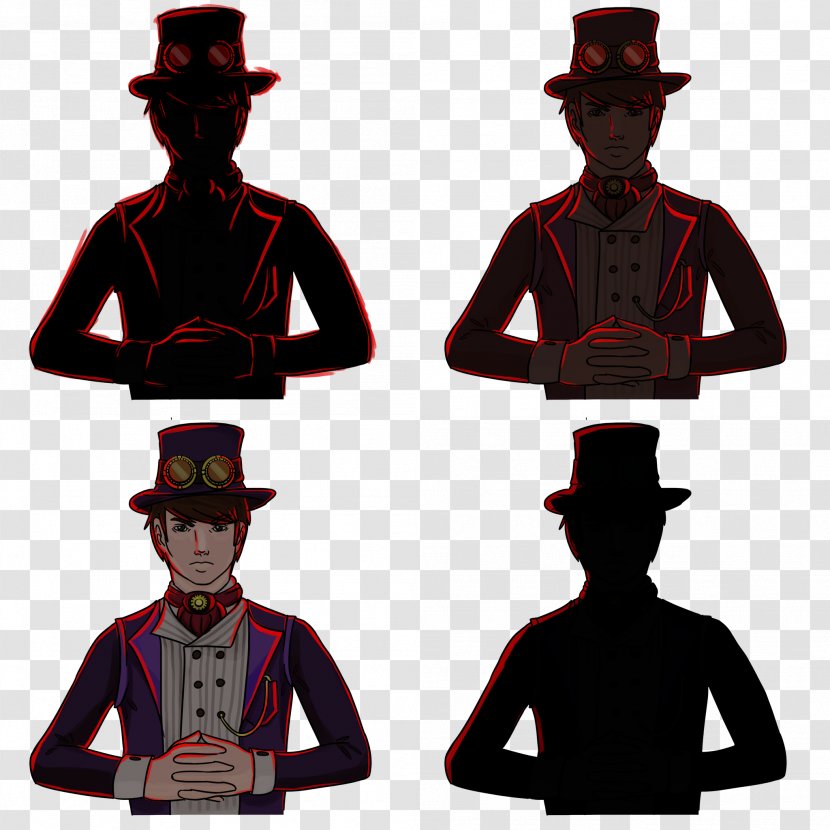 Light Color Monopoly Fedora Red Transparent PNG