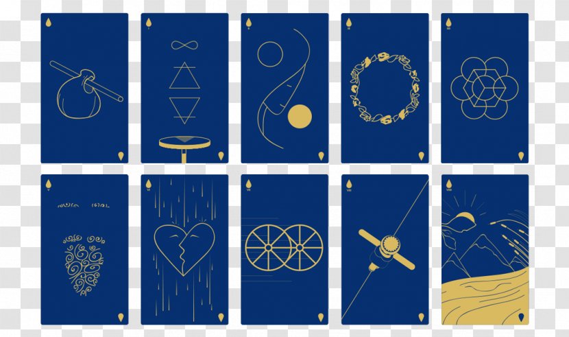 The Creative Tarot: A Modern Guide To An Inspired Life Fool Magician Playing Card - Electric Blue - Design Transparent PNG