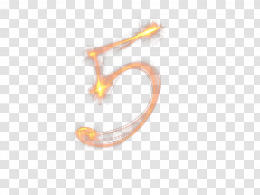 Body Jewellery Font - Flame Numbers Transparent PNG