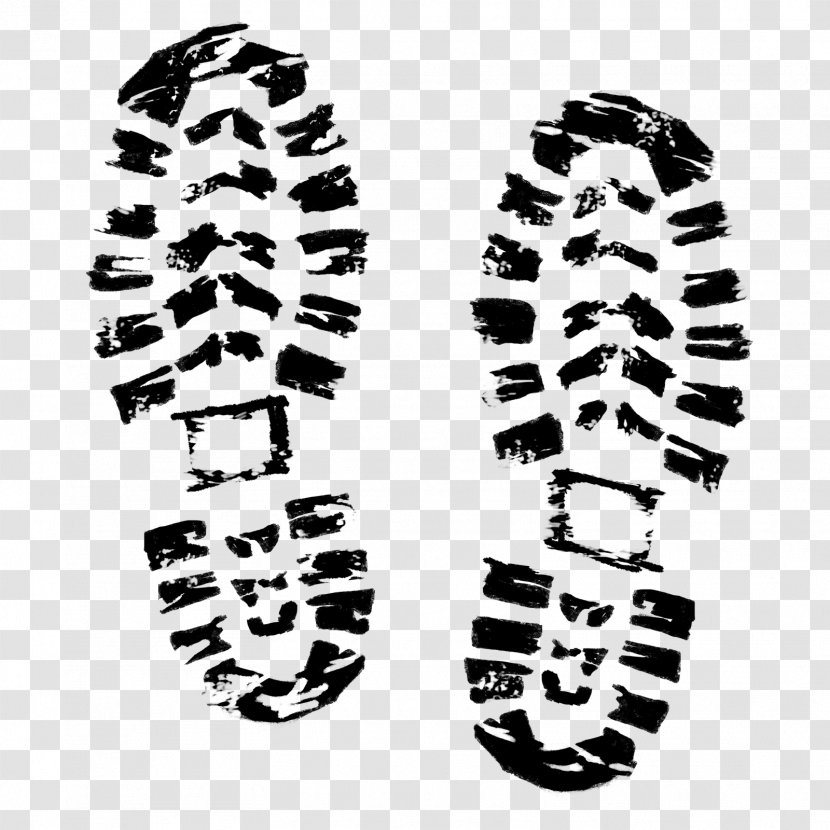 Clip Art Vector Graphics Illustration Image - Hiking Boot - Footprint Shoe Transparent PNG