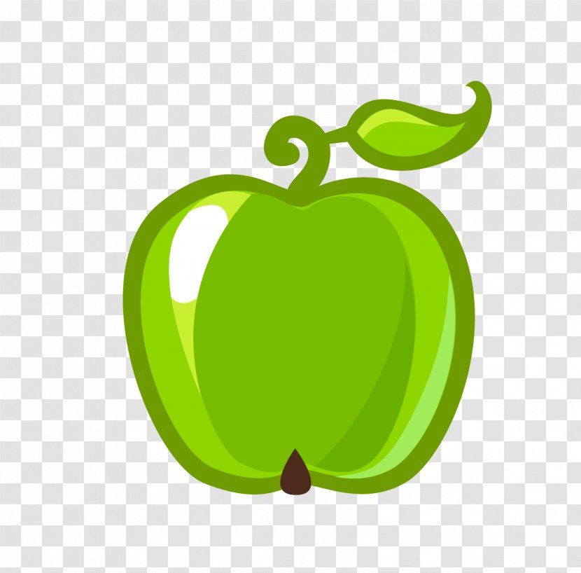 Granny Smith Apple Clip Art - Food - Hand Painted Green Transparent PNG