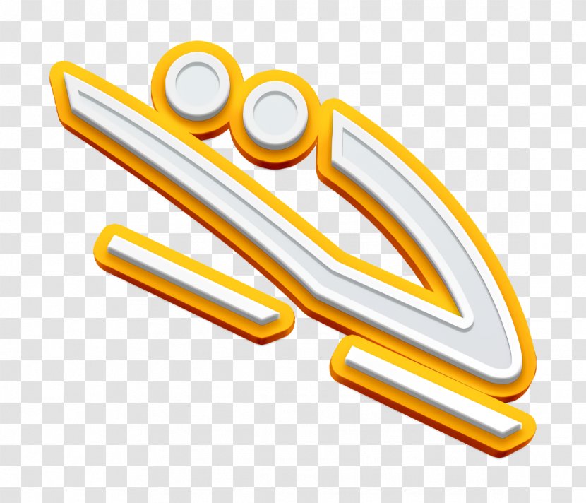 Bobsleigh Icon Olympic - Yellow Transparent PNG