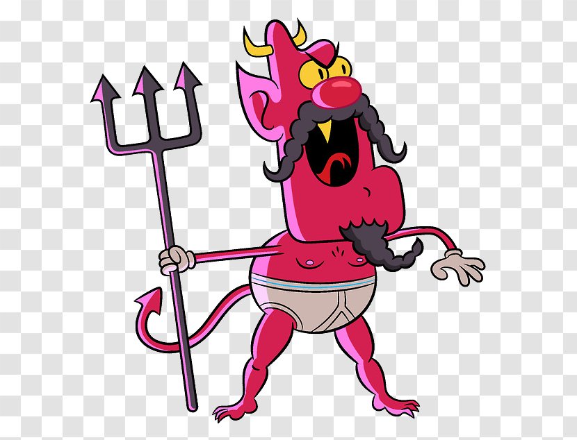 Cartoon Character Uncle Devil - Watercolor Transparent PNG