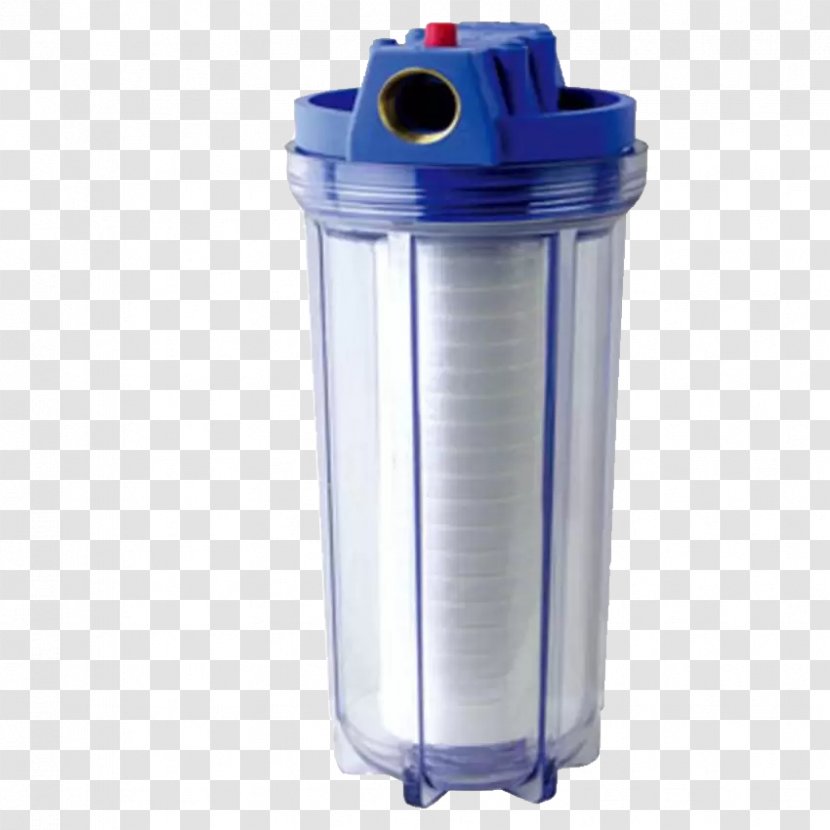 Cobalt Blue Plastic Cylinder - Water Filter Transparent PNG