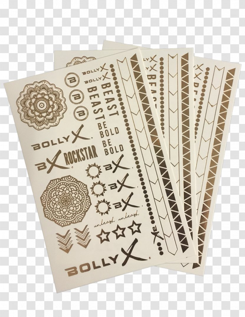 Paper Money Font - Gold Foil Transparent PNG