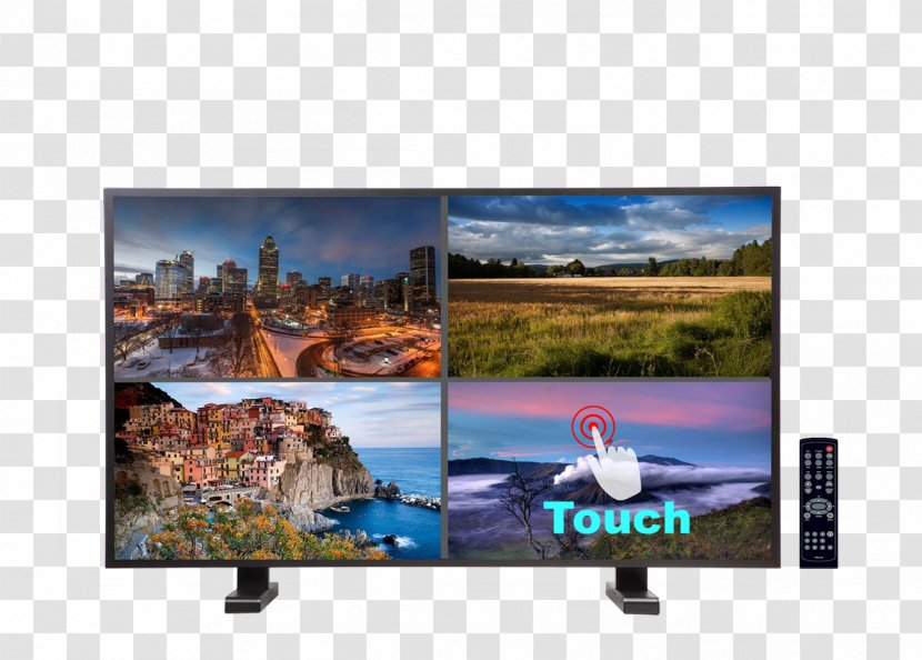 LCD Television LED-backlit Computer Monitors Touchscreen Display Device - Backlight - Monitor Transparent PNG