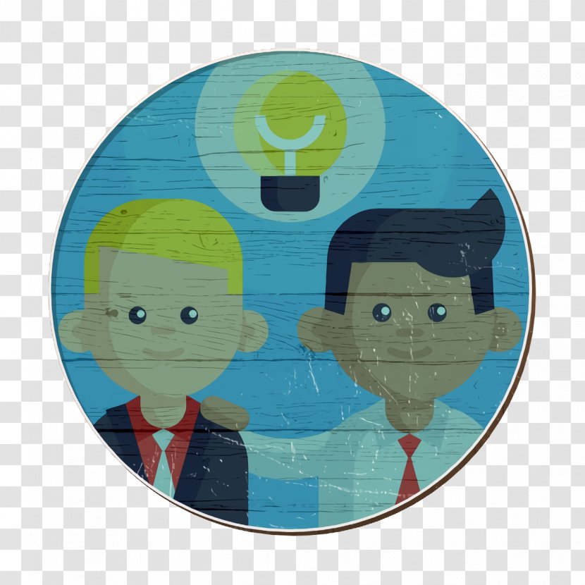 Idea Icon Teamwork - Aqua - Gesture Fictional Character Transparent PNG