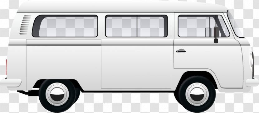 Van Volkswagen Type 2 Car Bus - Campervan - Cartoon Country Transparent PNG
