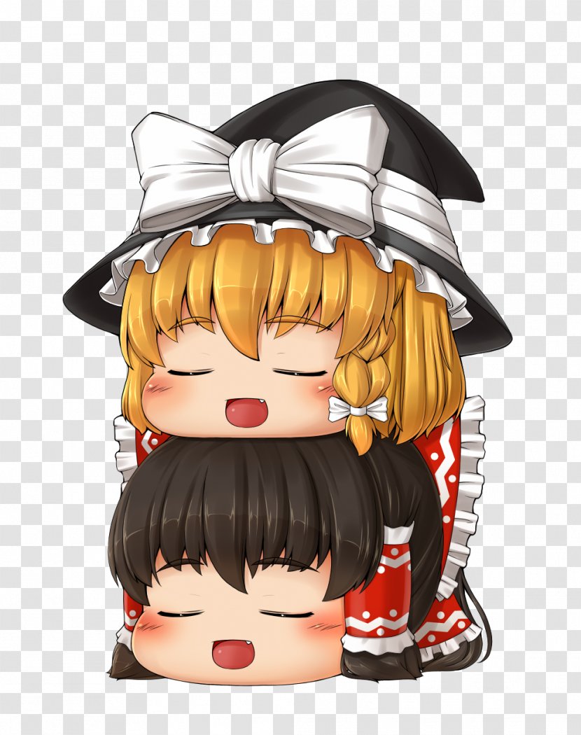 ゆっくりしていってね!!! Marisa Kirisame Reimu Hakurei Niconico DeepSeaGirl [Story Of Ari] - Frame Transparent PNG