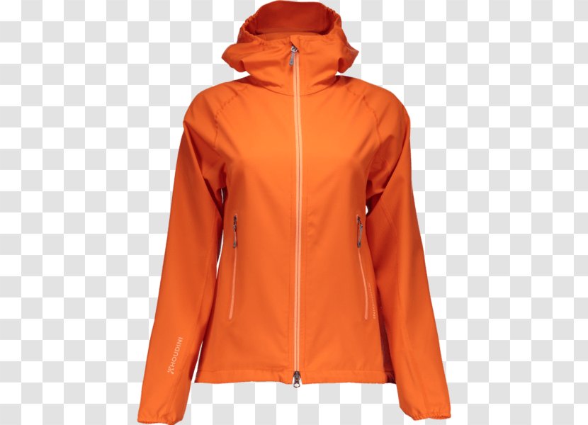 Jacket Coat Motion Hood Woman - Orange Transparent PNG