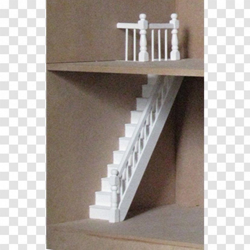 Stairs Handrail Dollhouse Shelf Baluster - Building Transparent PNG