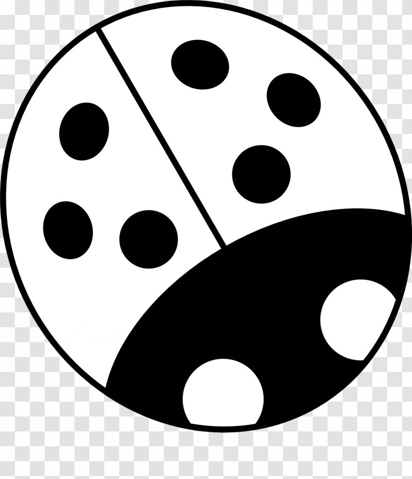 Black And White Ladybird Clip Art - Line - Book Transparent PNG