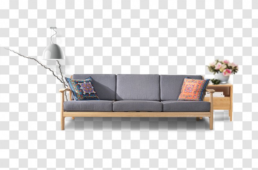 Sofa Bed Couch Loveseat - Fabric Transparent PNG