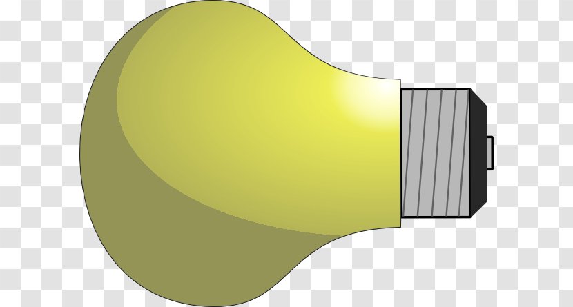 Incandescent Light Bulb Electricity Clip Art - Lamp - Yellow Transparent PNG