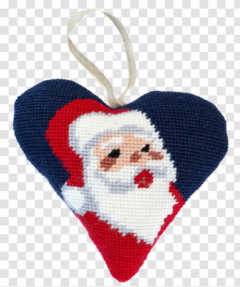 Santa Claus Needlepoint Christmas Day Ornament Stockings - Canvas Work Transparent PNG