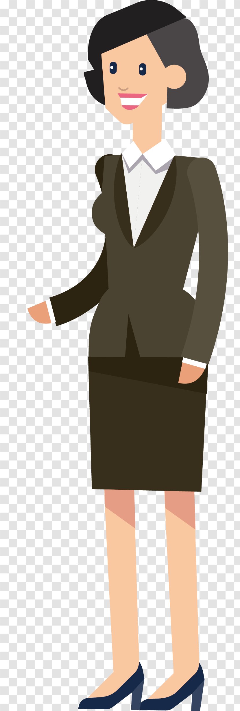 Clip Art - Heart - Female Business People Vector Transparent PNG
