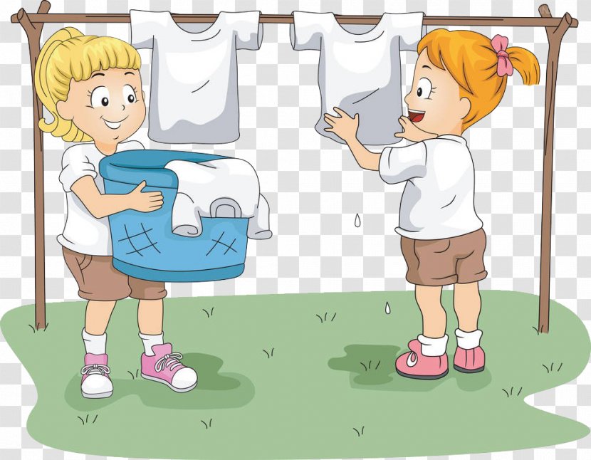 Childrens Clothing Stock Photography Clip Art - Frame - The Children Are Washing Clothes Transparent PNG