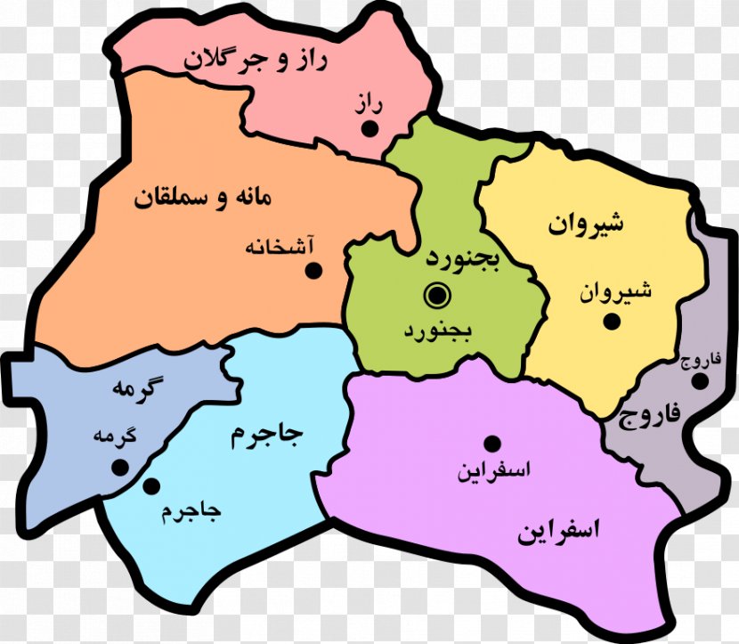 Bojnord Raz, Iran Garmeh Raz And Jargalan County Ostan - Map - Ra Transparent PNG