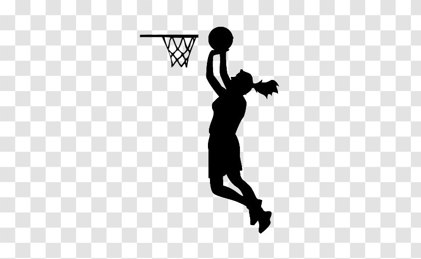 Silhouette Image Basketball Female Women Transparent PNG