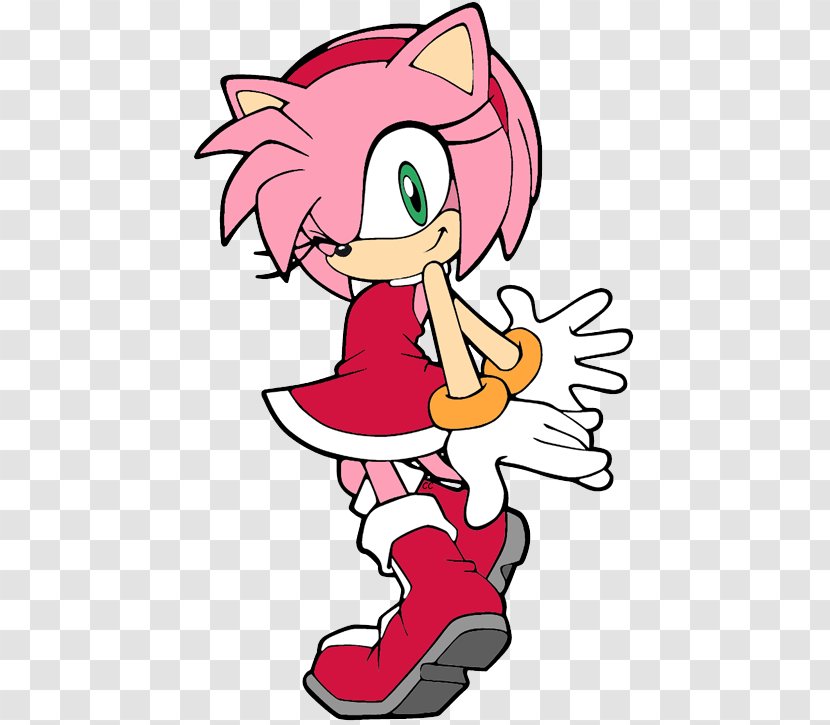 Amy Rose Sonic The Hedgehog CD Chaos Knuckles Echidna - Watercolor - Cartoon Transparent PNG