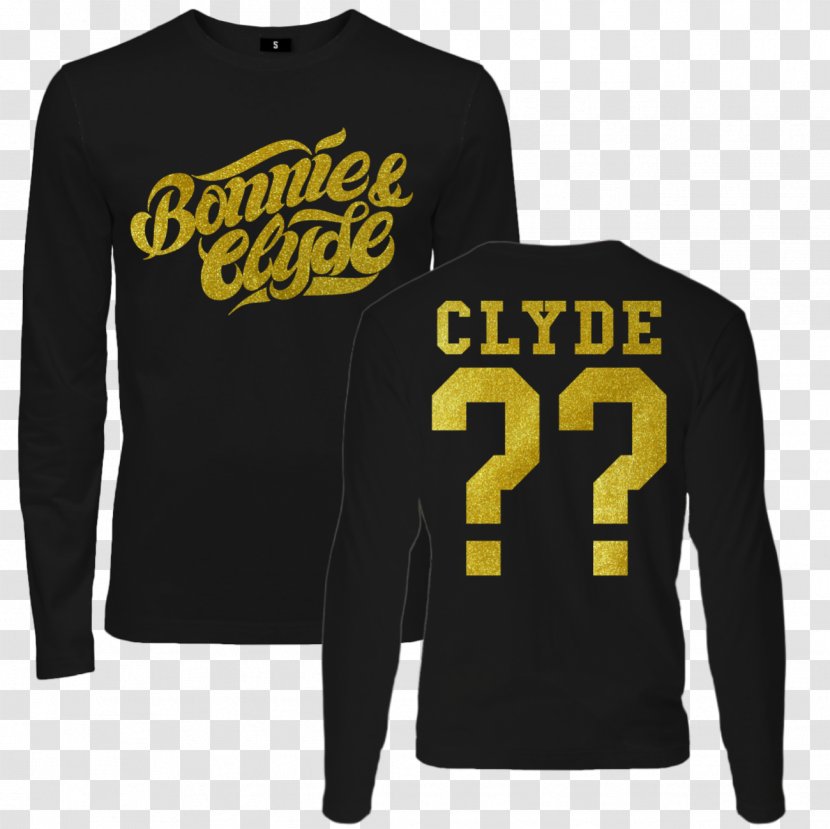 Long-sleeved T-shirt Sweater Neckline - Yellow - Bonnie And Clyde Transparent PNG