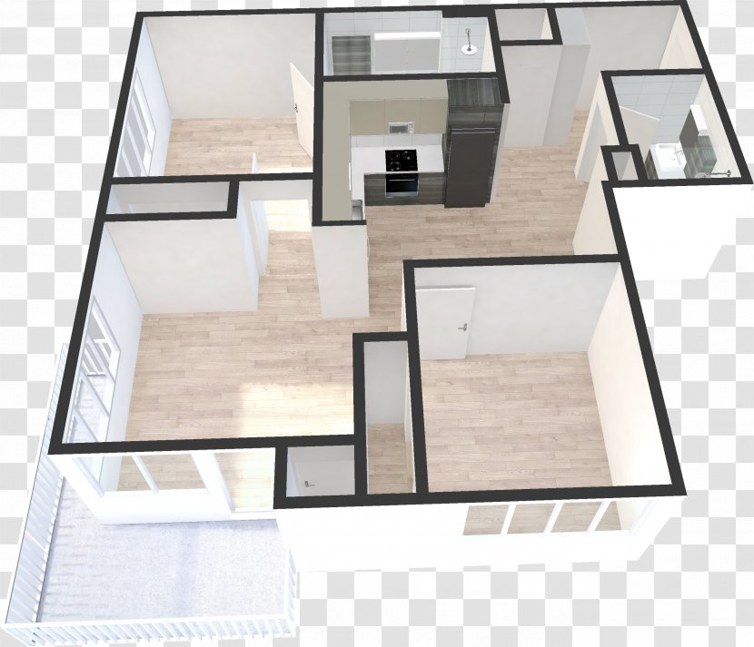 3D Rendering Architecture Computer Graphics Floor Plan - Home - Daylighting Transparent PNG