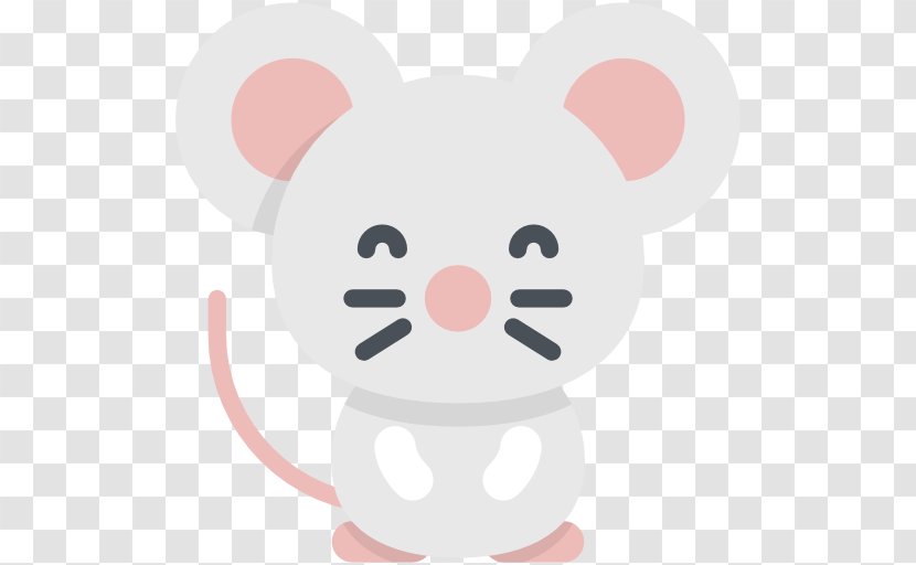 Mouse Rat Whiskers Bear Dog - Pink M - Animal Transparent PNG
