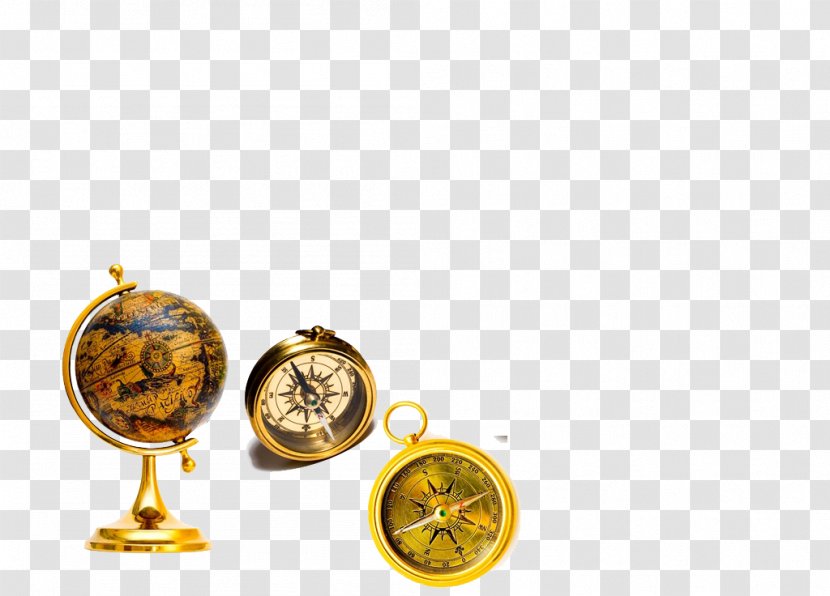 Globe Compass Map Stock Photography Clip Art - Earth Clock Transparent PNG
