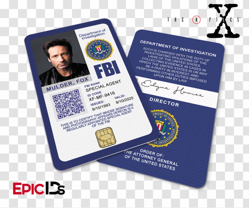 Dana Scully Fox Mulder Special Agent Emily Prentiss Television - Film - Badge Mockup Transparent PNG