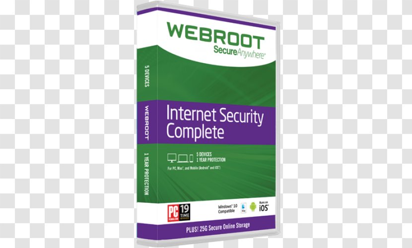 Webroot Internet Security Complete Antivirus Software SecureAnywhere AntiVirus Essentials - Com Transparent PNG