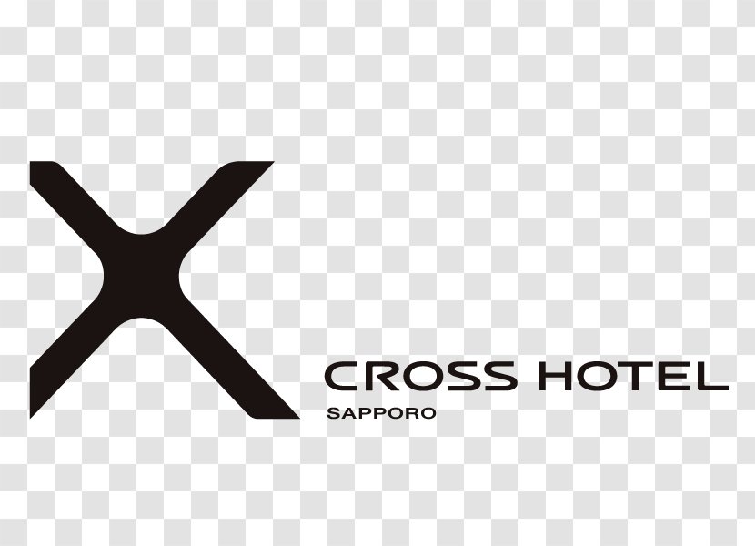 Cross Hotel Sapporo Logo Brand Design - Black - Live Jazz Transparent PNG